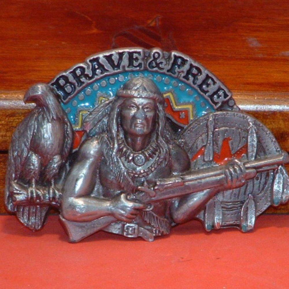 1993 Gap Brave & Free Belt Buckle